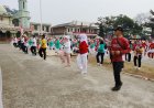 Semarak HUT Ke-81 RI, Babinsa Tanjungkerta Ikuti Senam Bersama Masyarakat
